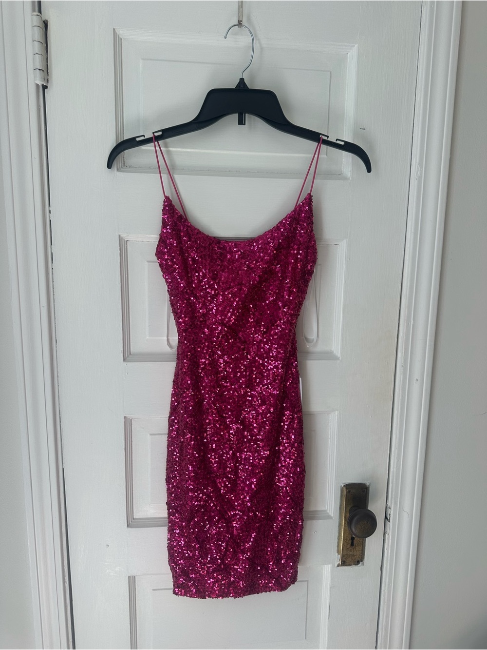 B. Darlin Hot Pink Sequin Dress